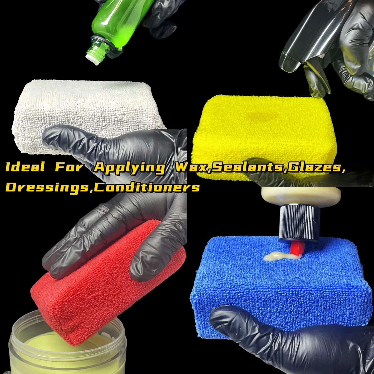 8Pcs Microfiber Car Wax Applic - Wax Applicator Pad ulasan dan harga