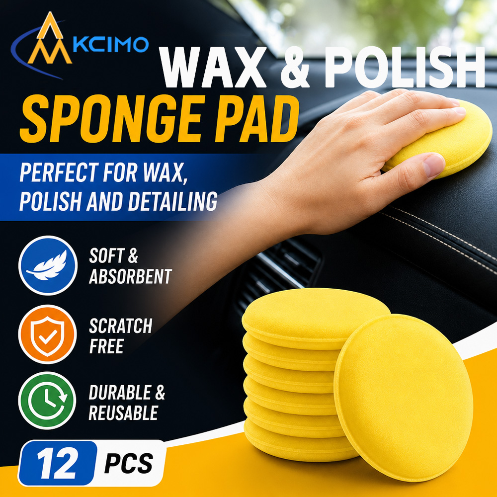 12Pcs Reusable Yellow Round Po - Wax Applicator Pad ulasan dan harga